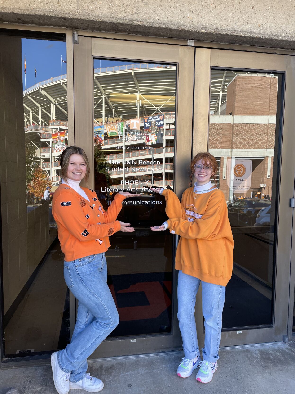 Sarah Rainey and Caleigh Rozmenoski Beacon Office